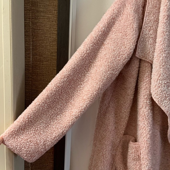 Hue Light Pink Sherpa Super Soft Cardigan L/XL - Picture 5 of 7